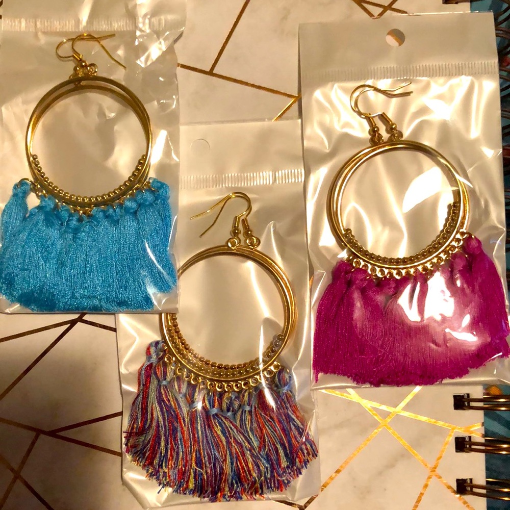 Boho long Fringe Earrings